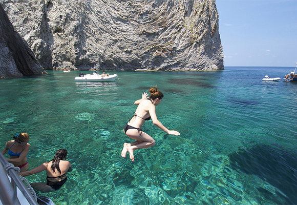 Swimming and Snorkeling in Ponza Island